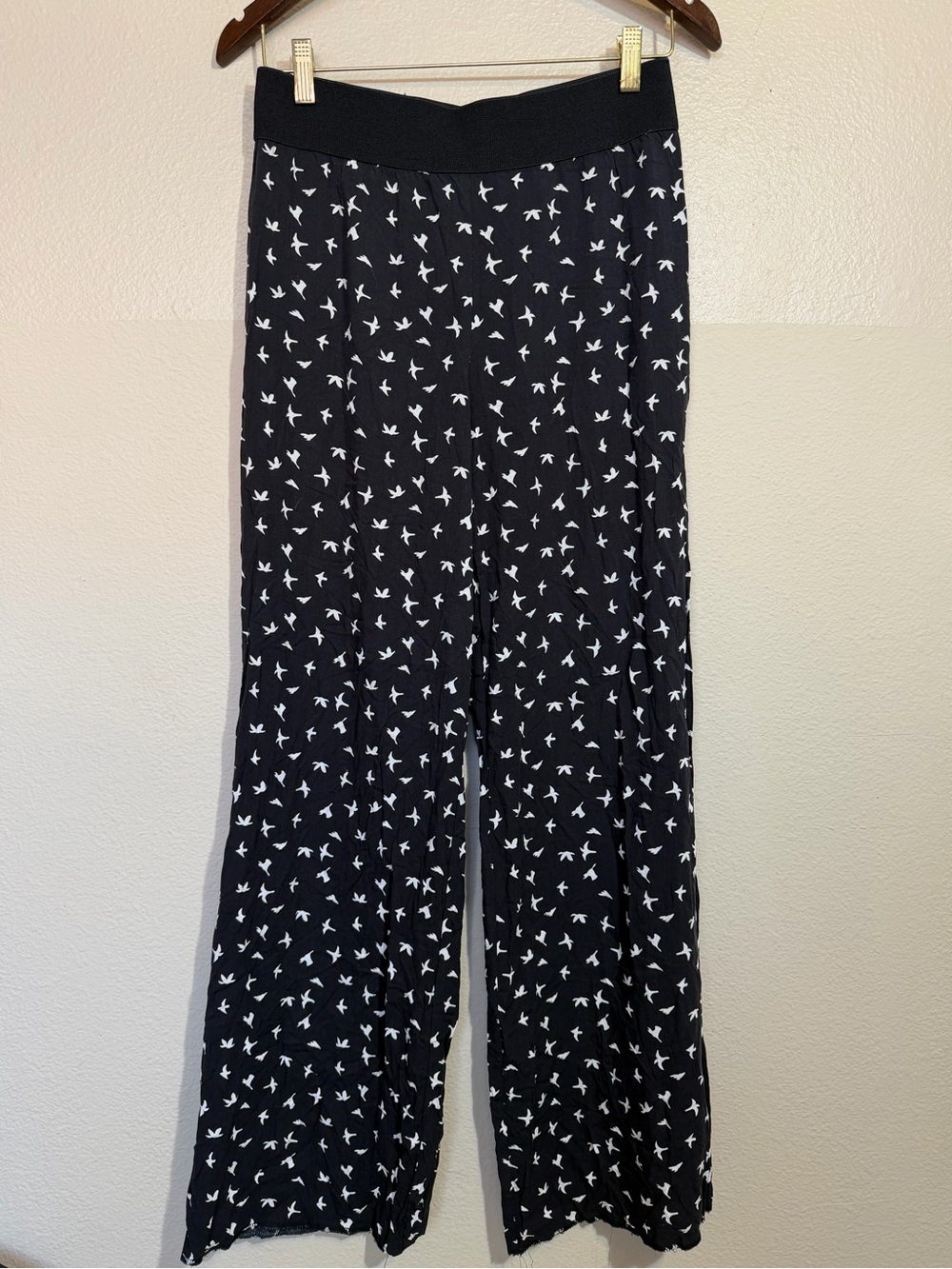 Alfani Black Joggers with White Bird Print